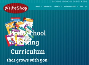 How writeshop.com looks like on a tablet such as an iPad.