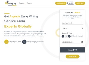 How writingmyessay.com looks like on a tablet such as an iPad.
