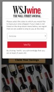 How wsjwine.com looks like on a mobile device such as an iPhone.