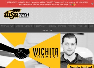 How wsutech.edu looks like on a tablet such as an iPad.