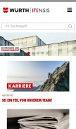 How wuerth-itensis.com looks like on a mobile device such as an iPhone.
