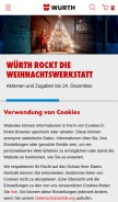 How wuerth.de looks like on a mobile device such as an iPhone.