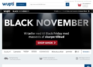 How wupti.com looks like on a tablet such as an iPad.