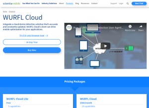 How wurflcloud.com looks like on a tablet such as an iPad.
