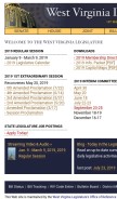 How wvlegislature.gov looks like on a mobile device such as an iPhone.