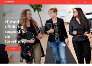 How wwi.dk looks like on a tablet such as an iPad.