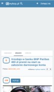 How wykop.pl looks like on a mobile device such as an iPhone.