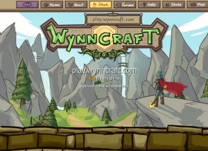 How wynncraft.com looks like on a tablet such as an iPad.