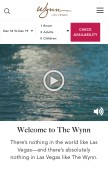 How wynnlasvegas.com looks like on a mobile device such as an iPhone.