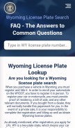 How wyominglicenseplate.com looks like on a mobile device such as an iPhone.