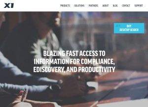 How x1.com looks like on a tablet such as an iPad.