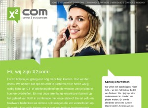 How x2c.nl looks like on a tablet such as an iPad.
