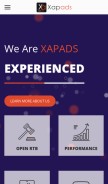 How xapads.com looks like on a mobile device such as an iPhone.