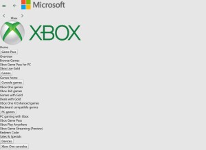 How xbox.com looks like on a tablet such as an iPad.