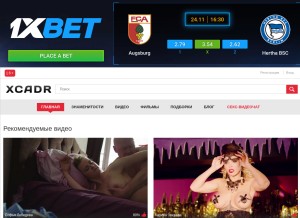 How xcadr.net looks like on a tablet such as an iPad.