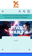 How xcoser.de looks like on a mobile device such as an iPhone.