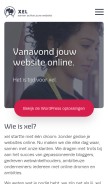 How xel.nl looks like on a mobile device such as an iPhone.