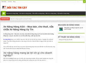 How xenanghang.com looks like on a tablet such as an iPad.
