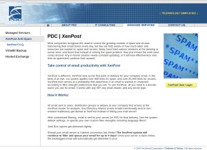 How xenpost.com looks like on a tablet such as an iPad.