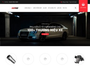 How xepro.com.vn looks like on a tablet such as an iPad.