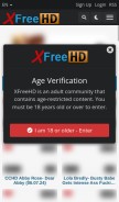 How xfreehd.com looks like on a mobile device such as an iPhone.