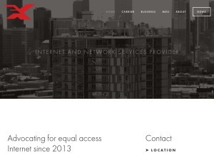How xiber.net looks like on a tablet such as an iPad.