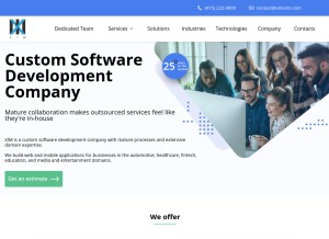 How ximxim.com looks like on a tablet such as an iPad.