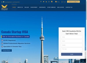 How xiphiasimmigration.com looks like on a tablet such as an iPad.