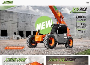 How xmfg.com looks like on a tablet such as an iPad.