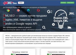 How xmlseo.ru looks like on a tablet such as an iPad.