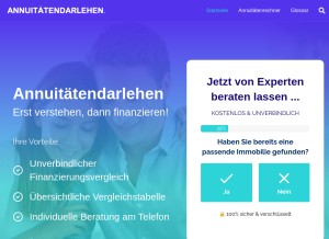 How xn--annuittendarlehen-vqb.org looks like on a tablet such as an iPad.