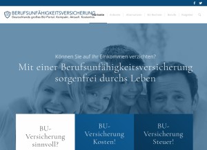 How xn--berufsunfhigkeitsversicherung-8pc.de looks like on a tablet such as an iPad.
