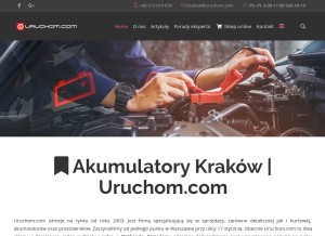 How xn--krakw-akumulatory-jyb.pl looks like on a tablet such as an iPad.