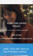 How xobni.com looks like on a mobile device such as an iPhone.