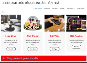 How xocdia.biz looks like on a tablet such as an iPad.