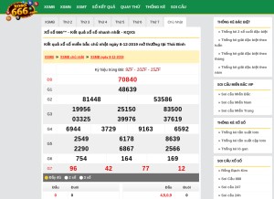 How xoso666.com looks like on a tablet such as an iPad.
