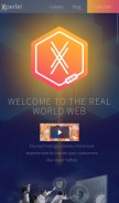 How xperiel.com looks like on a mobile device such as an iPhone.