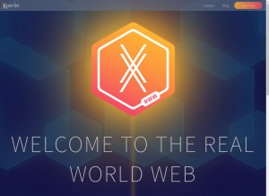 How xperiel.com looks like on a tablet such as an iPad.