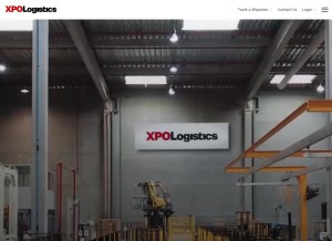 How xpo.com looks like on a tablet such as an iPad.