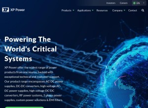 How xppower.com looks like on a tablet such as an iPad.