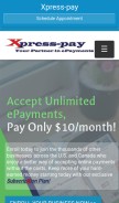 How xpress-pay.com looks like on a mobile device such as an iPhone.