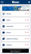 How xscores.com looks like on a mobile device such as an iPhone.