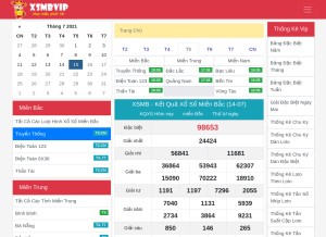 How xsmb.vip looks like on a tablet such as an iPad.
