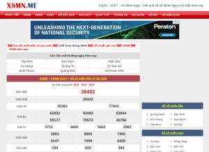 How xsmn.me looks like on a tablet such as an iPad.