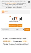 How xt7.pl looks like on a mobile device such as an iPhone.