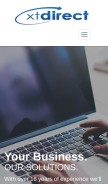 How xtdirect.com looks like on a mobile device such as an iPhone.