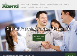 How xtendcu.com looks like on a tablet such as an iPad.