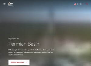 How xtoenergy.com looks like on a tablet such as an iPad.