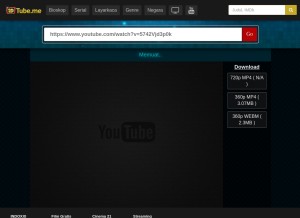 How xxiyoutube.com looks like on a tablet such as an iPad.