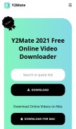 How y2mate.info looks like on a mobile device such as an iPhone.